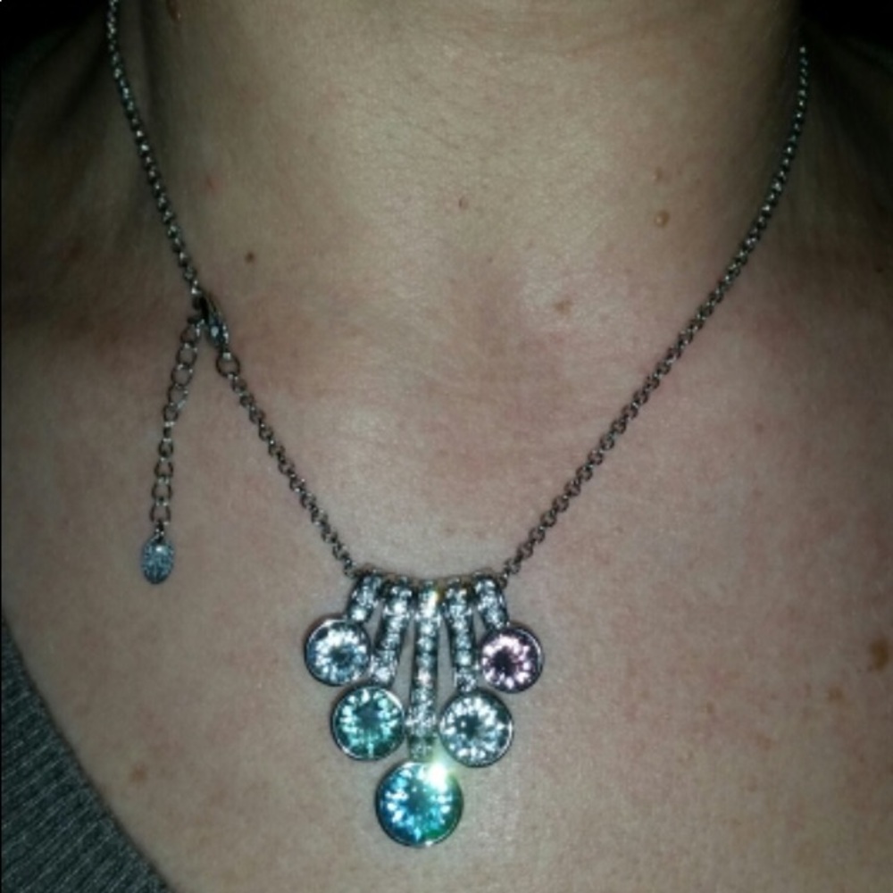 Necklace 5 color stone new with box very pretty
